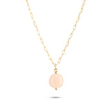 Archive 18K Forgyldt Ørerings-Vedhæng m. Morganit