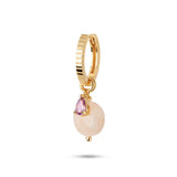 Gem Candy Purple 18K Gold Plated Earring-Pendant w. Amethyst