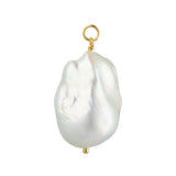 Pearl Jam 18K Gold Plated Earring-Pendant w. Pearl