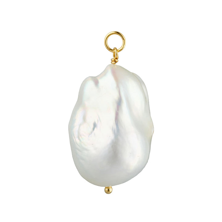 Pearl Jam 18K Gold Plated Earring-Pendant w. Pearl