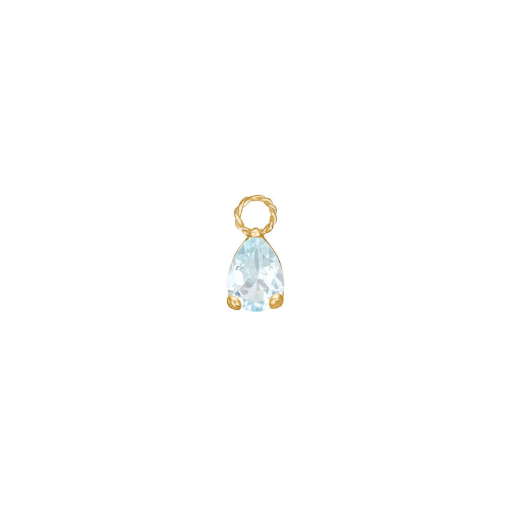 Reef 18K Gold Plated Earring w. Topaz Drop