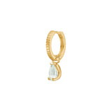 Reef 18K Gold Plated Earring w. Prasiolite