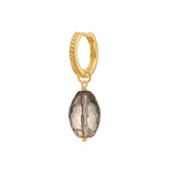 Charm Lemon 18K Gold Plated Pendant w. Quartz