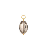 Charm Lemon 18K Gold Plated Pendant w. Quartz
