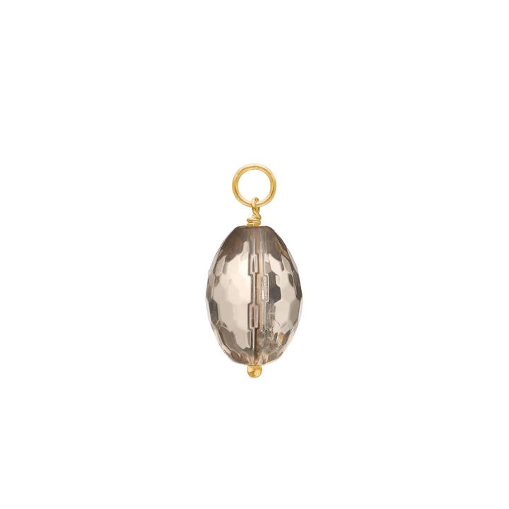 Charm Lemon 18K Gold Plated Pendant w. Quartz