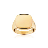 Follina Pianura Quadrato Piccolo Forgyldt Ring m. Hvid Zirkon