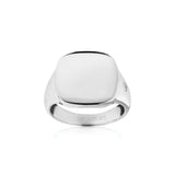 Follina Pianura Quadrato Piccolo Silver Ring w. White Zirconia