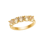 Olalla 18K Forgyldt Ring m. 5 Kvarts