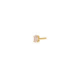 Rose 18K Gold Plated Studs w. Quartz