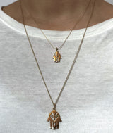 Fatimas Mini Hand 14K Gold Pendant