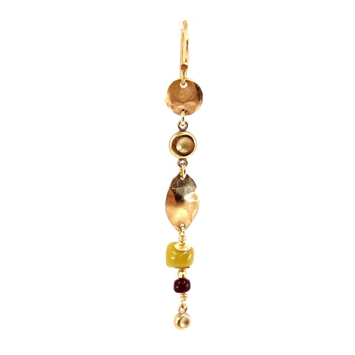 FinaMoreno 14K Gulddoublé Ear Hook m. Vintage Glasperler