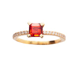 Firenze Ring Gold, White, Red