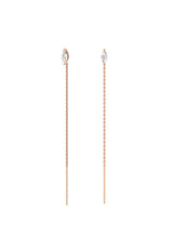 Marquise 18K Rose Gold Earrings w. Lab-Grown Diamonds