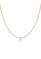 Marquise Goldkette aus 18K I Labor-Diamanten