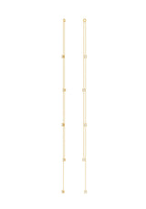 Adjustable Drops 18K Gold Pendant w. Lab-Grown Diamonds