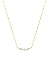 Double Degrade Halskette aus 18K Gold mit Labor-Diamanten