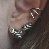 Mini Spine Earcuffs Silber