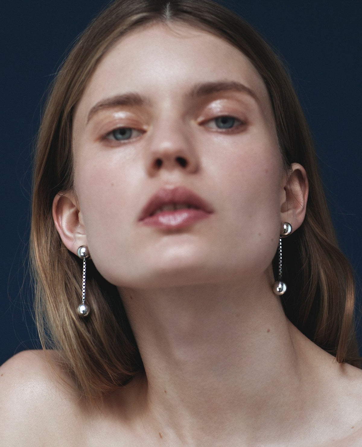 Tiny Martini Earrings Silver