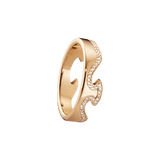 Fusion End 18K Rosegold Ring w. Diamonds