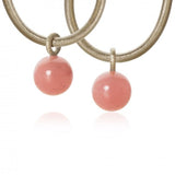 Globe 18K Whitegold Pendants w. Quartz