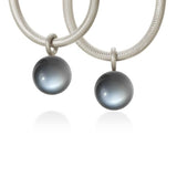 Globe Silver Pendants w. Moonstone