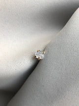 GLOW Rough 14K Gold Stud w. Sapphire