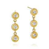 Glory 18K Gold Earrings w. Diamonds