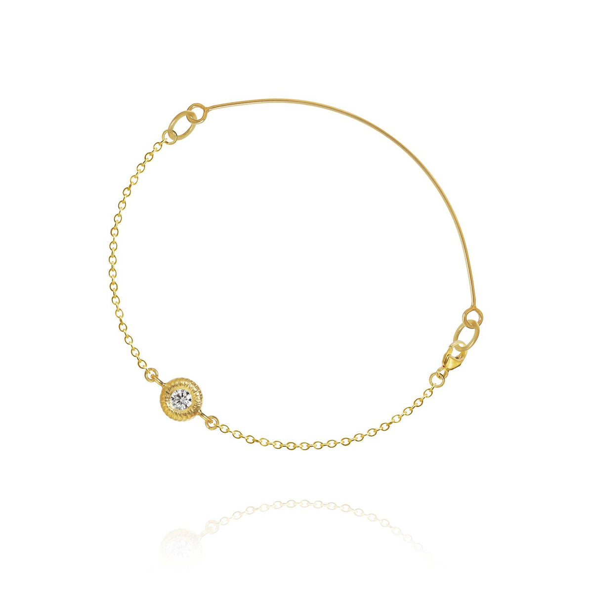 Glory Armband 18K vergoldet I Diamant