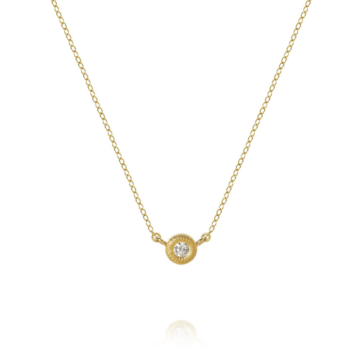 Glory 18K Gold Necklace w. Diamond
