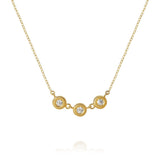 Glory 18K Gold Necklace w. Diamonds