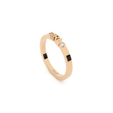 Becoming Girl 14K or 18K Rosegold Ring w. Lab-Grown Diamond