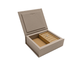 Oyster Leather Jewellery Box, Small