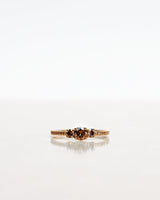 Greta Chocolate 18K Gold, Whitegold or Rosegold Ring w. Diamonds