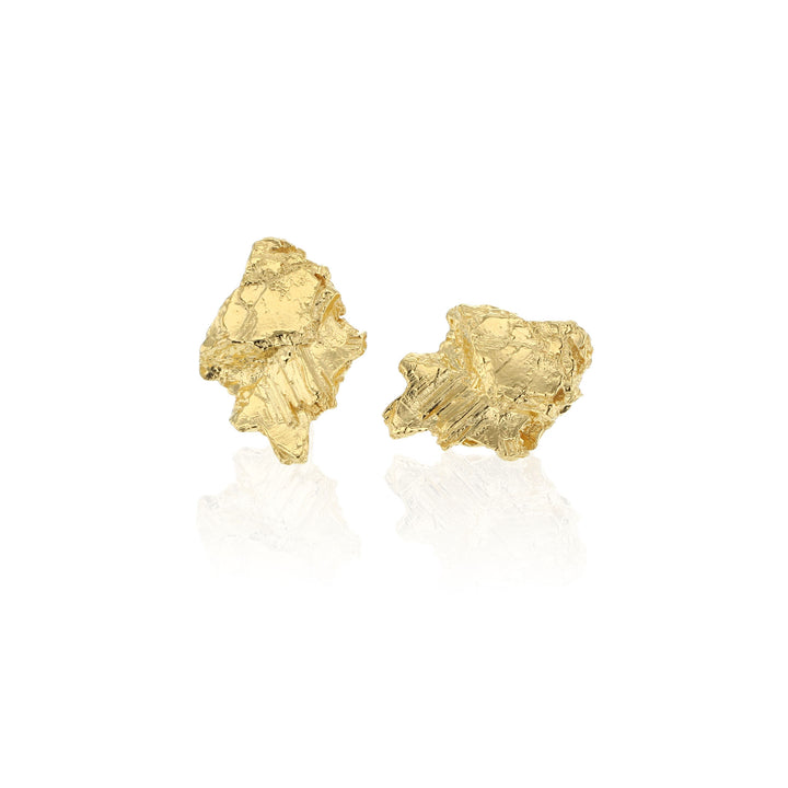 Hematite Gold Plated Earrings