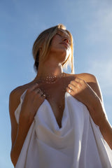 Danaé Princess 18K Gold Necklace w. Diamonds