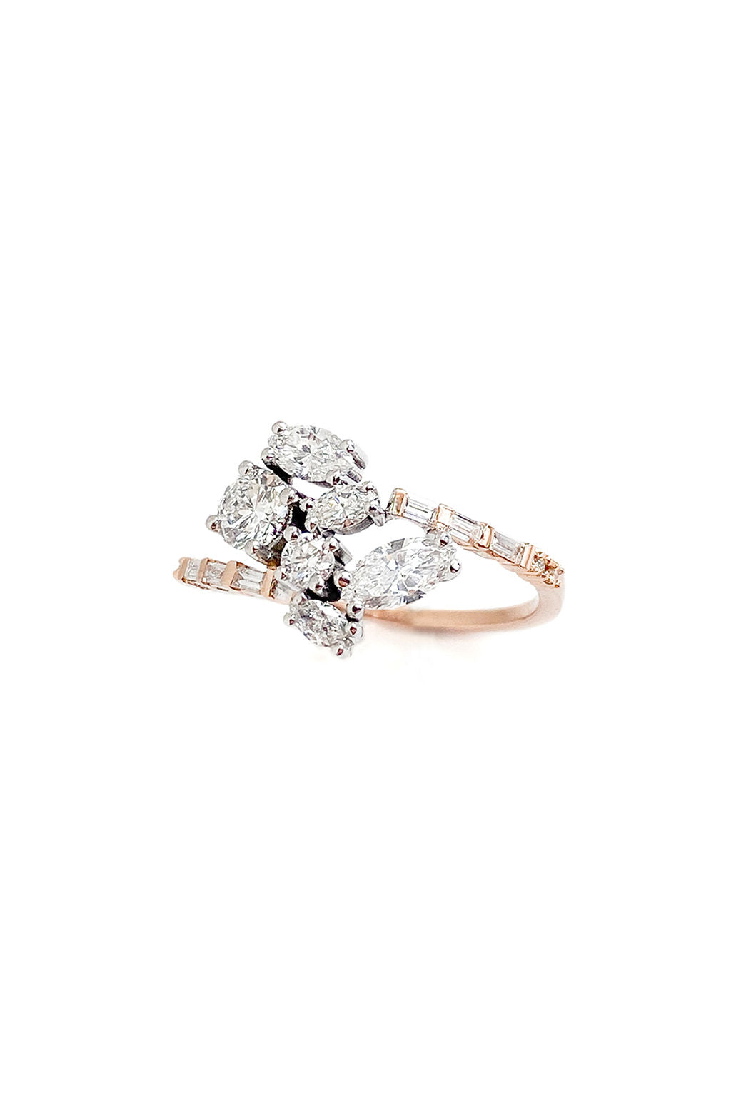 Hydra 18K Gold Ring w. Diamonds