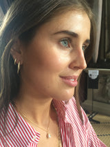 Halo 18K Gold Hoops w. Diamonds 0.56 ct