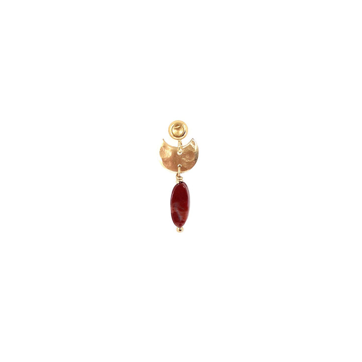 Hiba 14K Gulddoublé Ørestik m. Jasper