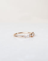 Hilda 18K Guld, Hvidguld eller Rosaguld Ring m. Diamanter