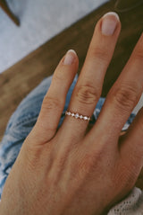 Hilda 18K Guld, Hvidguld eller Rosaguld Ring m. Diamanter