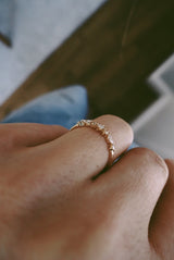 Hilda 18K Guld, Hvidguld eller Rosaguld Ring m. Diamanter