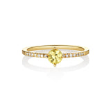 Hima Kaha 18K Gold Ring w. Diamonds & Sapphire