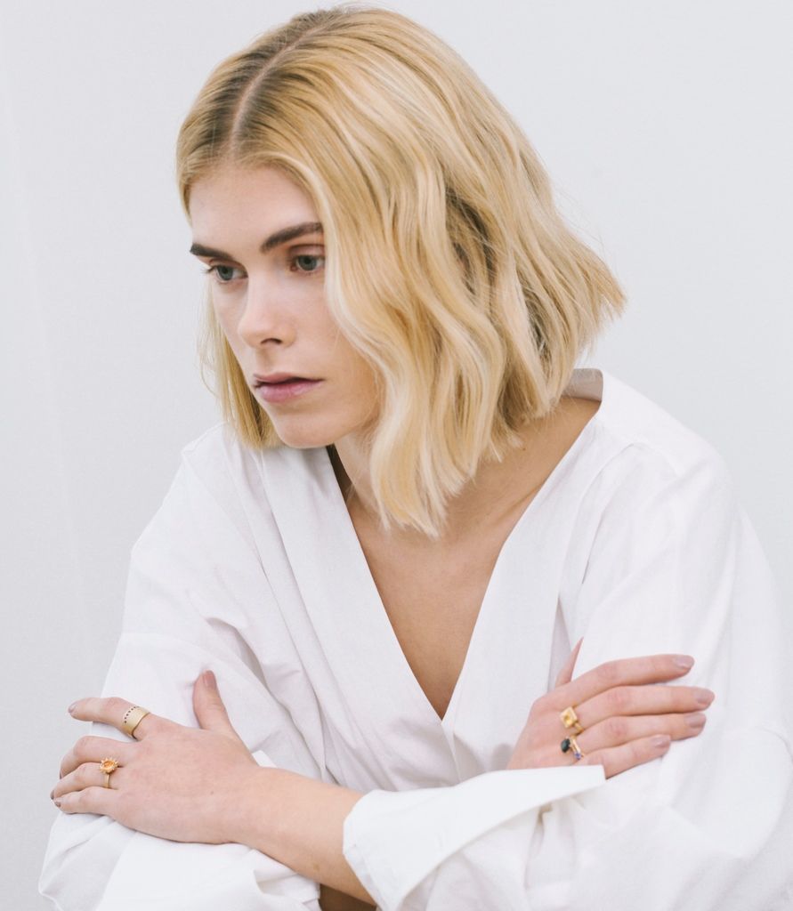 Henriette 14K Gold Ring w. Amethysts