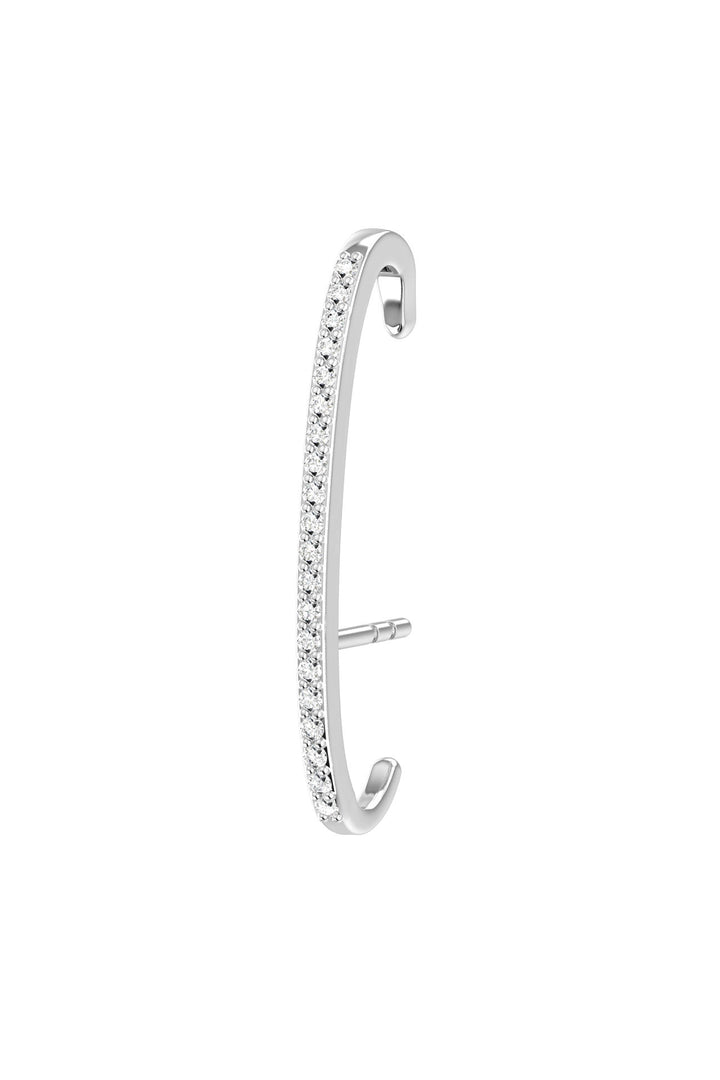Honeymoon 18K White Gold Earring w. Lab-Grown Diamonds