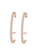 Honeymoon 18K Rose Gold Earring w. Lab-Grown Diamonds