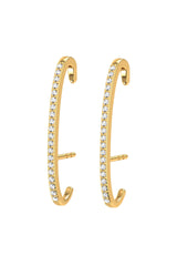 Honeymoon 18K Gold Earring w. Lab-Grown Diamonds