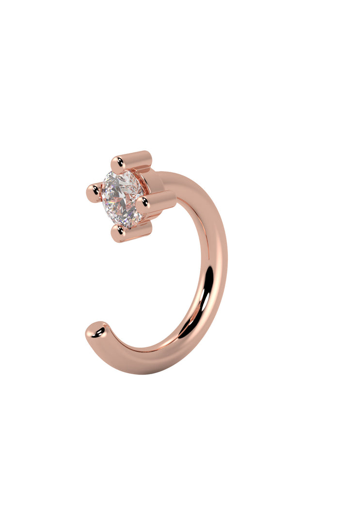Hope 18K Rosaguld Ørering m. Lab-Grown Diamant
