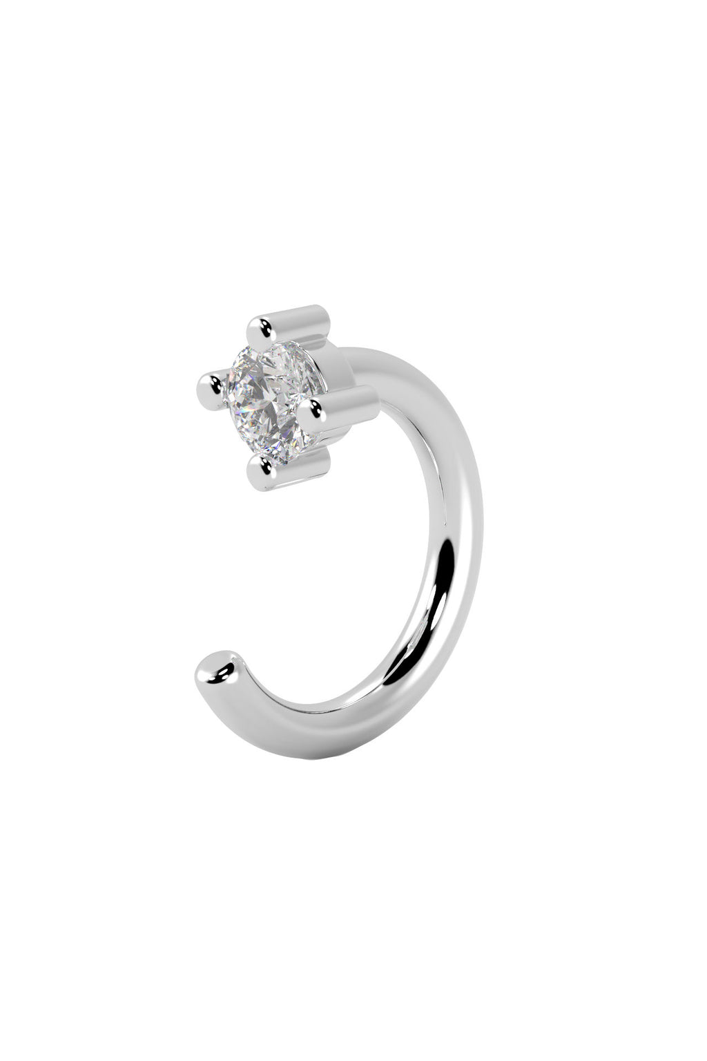 Hope 18K White Gold Earring w. Lab-Grown Diamond