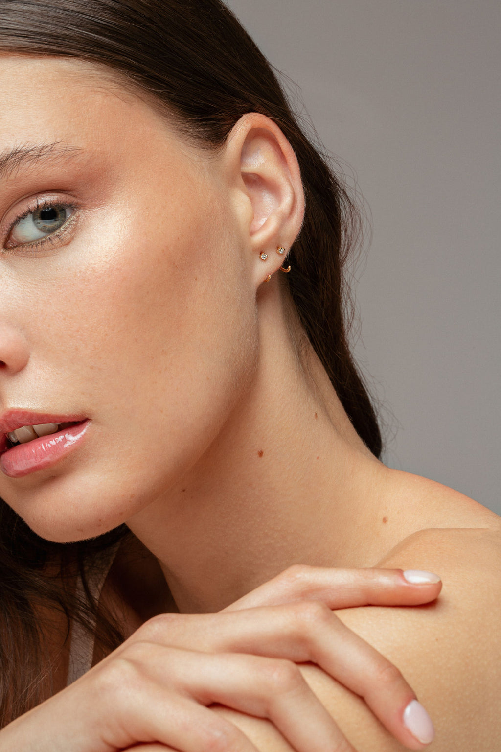 Hope 18K Rose Gold Earring w. Lab-Grown Diamond