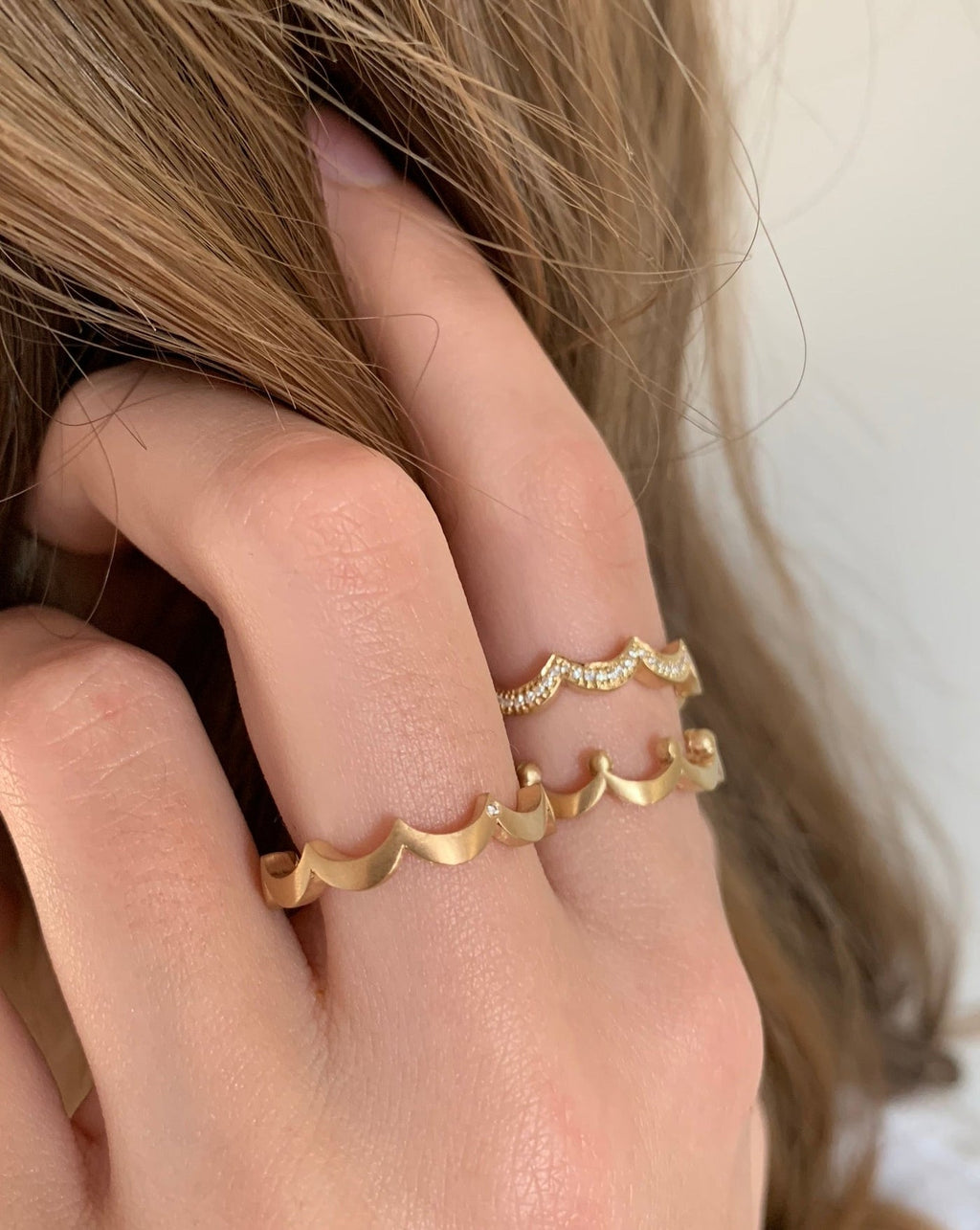 Royal Ring aus 18K Weißgold I Diamant